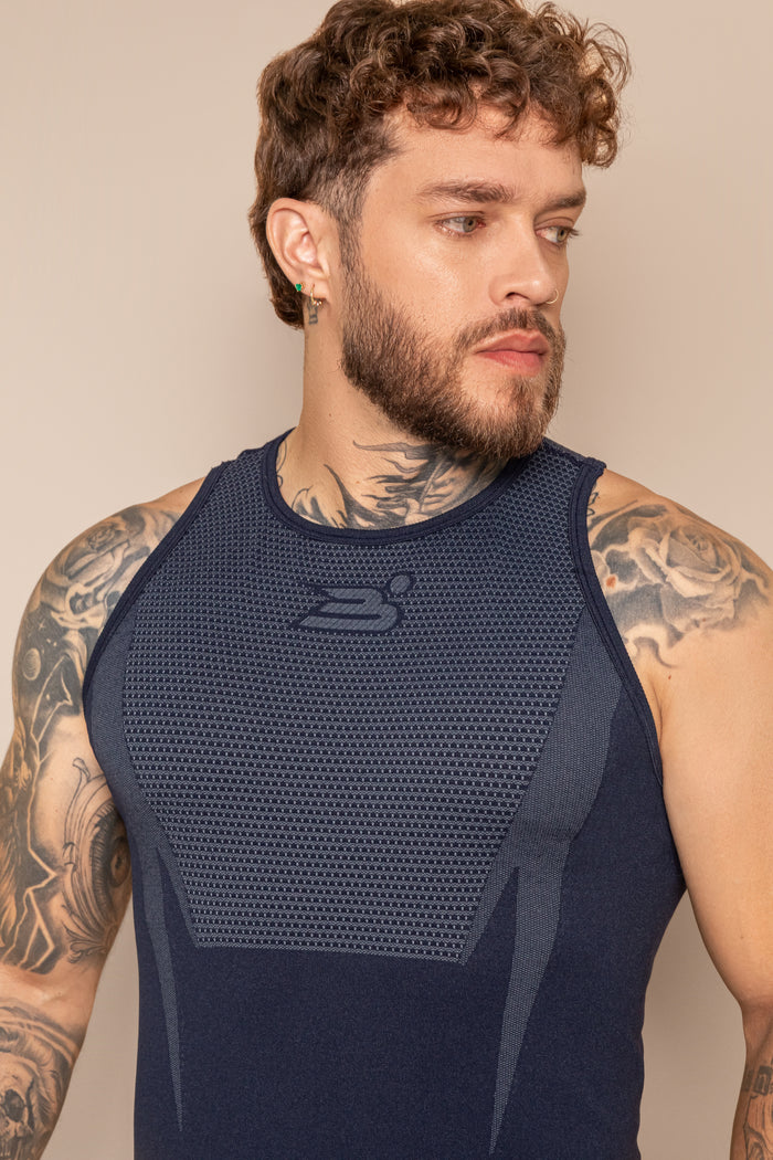 Camiseta deportiva tipo esqueleto con espalda olimpica